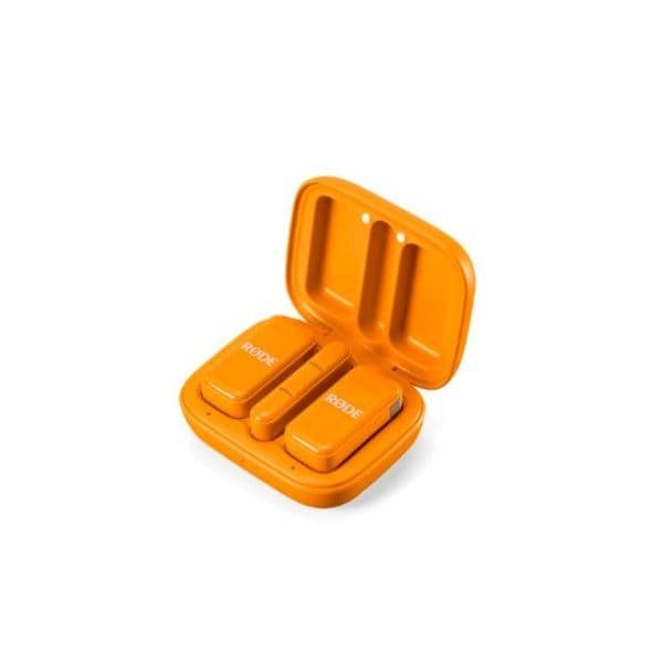 Rode Microfone Wireless USB-C Ultracompacto Omnidirecional Laranja com Estojo de Carga