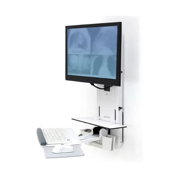 Ergotron StyleView Sit-Stand Vertical Lift, Patient Room -Kit de montagem - 61-080-062