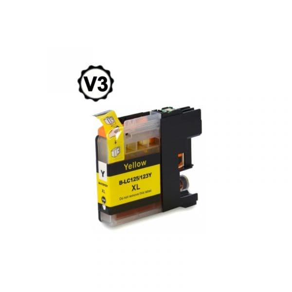 Tinteiro Brother LC123Y V4 Compatível