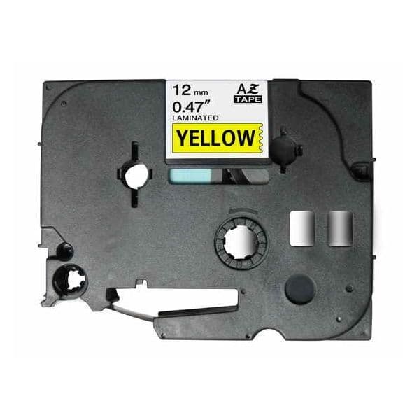 Fita Laminada Brother TZE-631 Preto/Amarelo Compativel