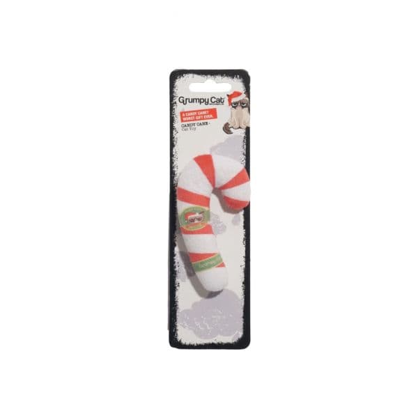 Grumpy Cat Brinquedo Gato Xmas Candy Cane Catnip