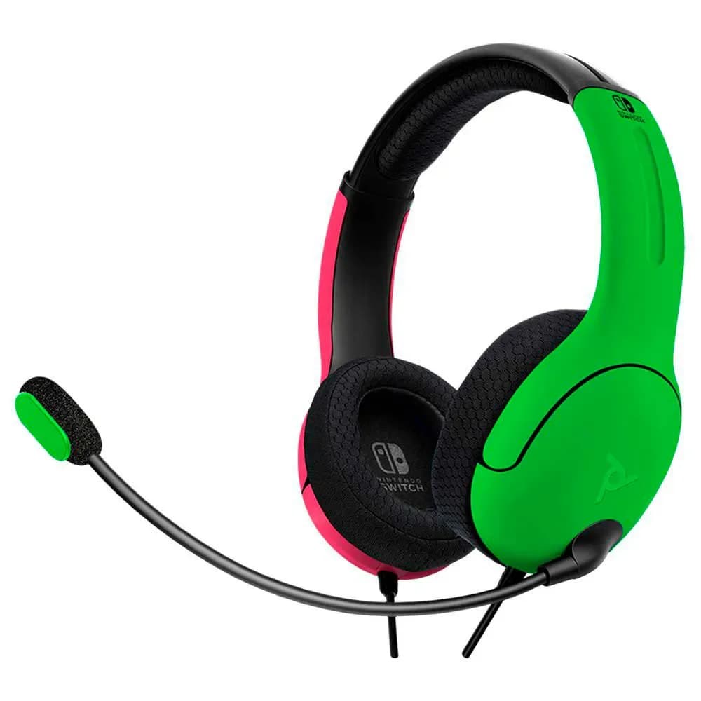 PDP Headset Gaming LVL 40 Wired Rosa/Verde Nintendo Switch