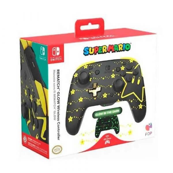 PDP 500-202-STGD Rematch GLOW Wireless Controller Nintendo Switch Stars