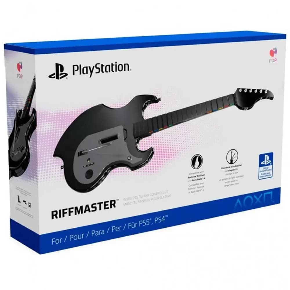 PDP Riffmaster Wireless Guitar Controller PS5/PS4 para Fortnite Festival e Rock Band 4