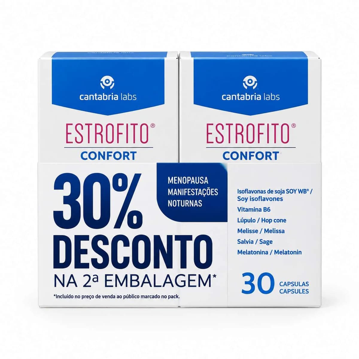 Estrofito Confort (X30 Cápsulas) Pack Duplo- 30% na 2ª Embalagem