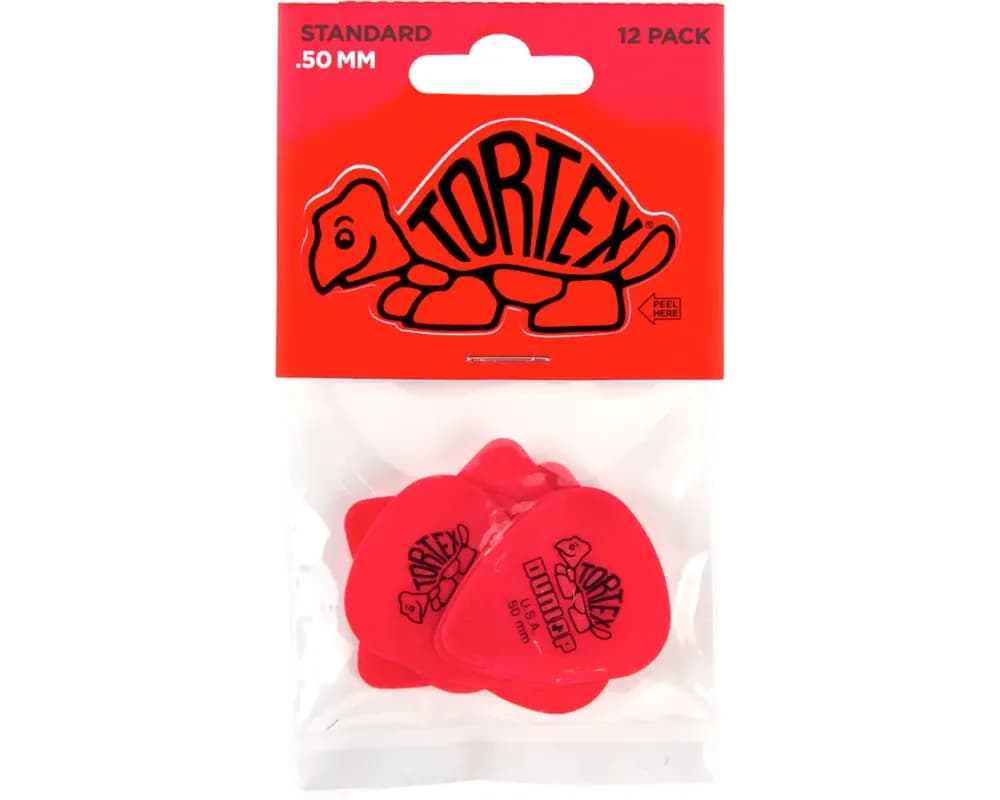 Dunlop Pack de 12 Palhetas Tortex Standard 418P 0.50 mm