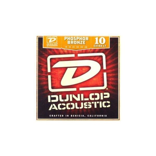 Dunlop Jogo de Cordas Phosphor Bronze Extra Light 10-48 para Guitarra Acústica