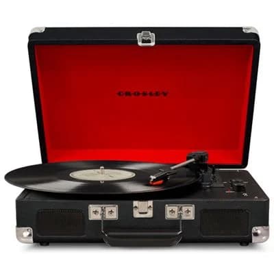 Gira-Discos Bluetooth Crosley Cuiser + Deluxe CR8005F-BK4 - Preto