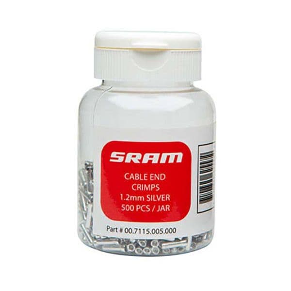 SRAM Ferramentas Cable Crimps 500 Units Silver 1.2 mm