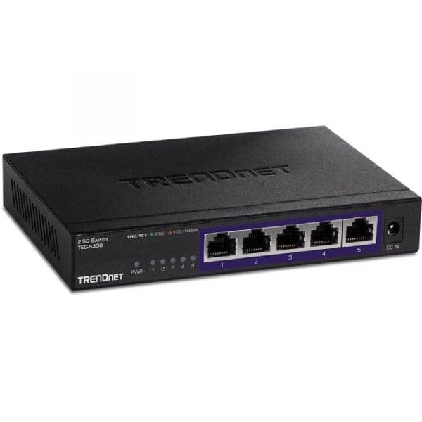 Trendnet 5 Portas 10/100/1000Mbps Preto - TEG-S350