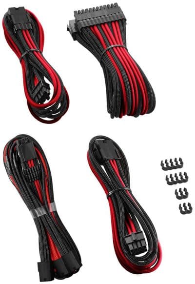 Kit Extensão CableMod Pro ModMesh 12VHPWR Preto/Vermelho