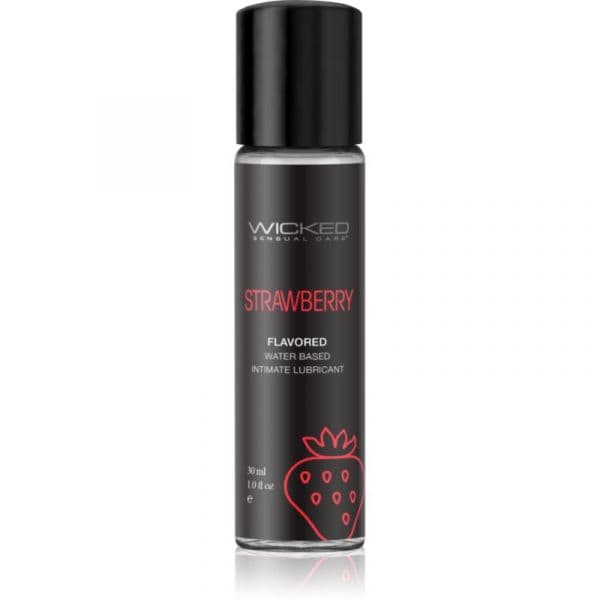 Wicked Aqua Flavored Gel Lubrificante com Sabor Strawberry 30ml