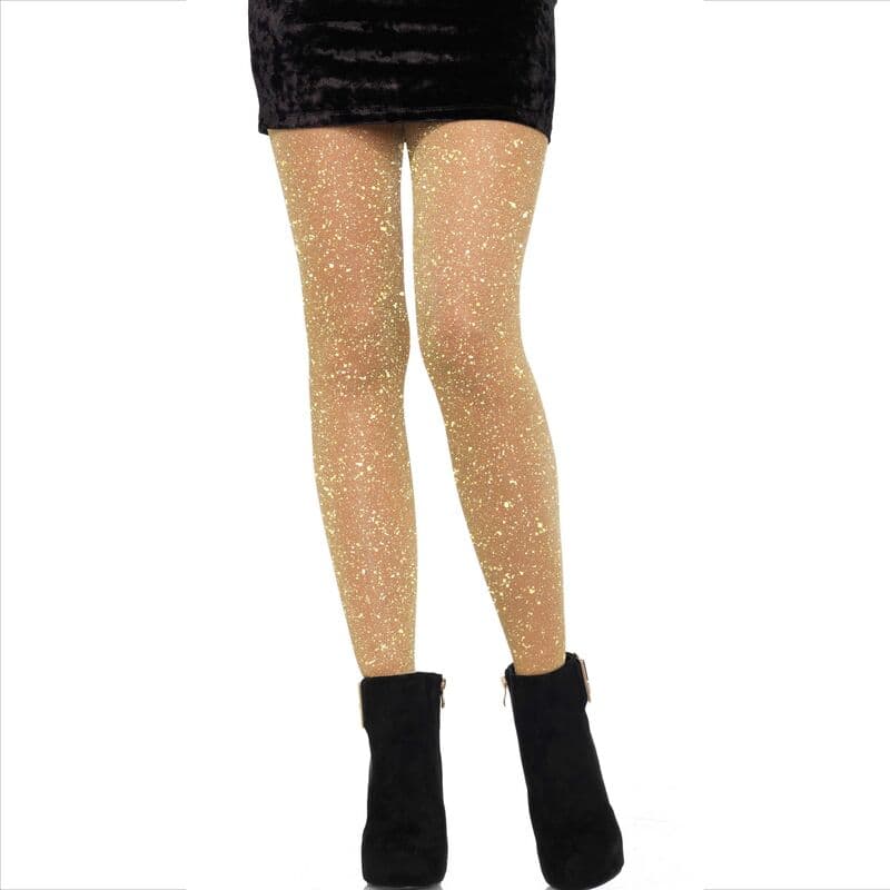 Leg Avenue Calças Transparentes Dourada