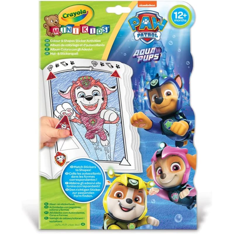 Crayola - Mini Kids Livro de Colorir Paw Patrol+stickers - MEGAONLINE