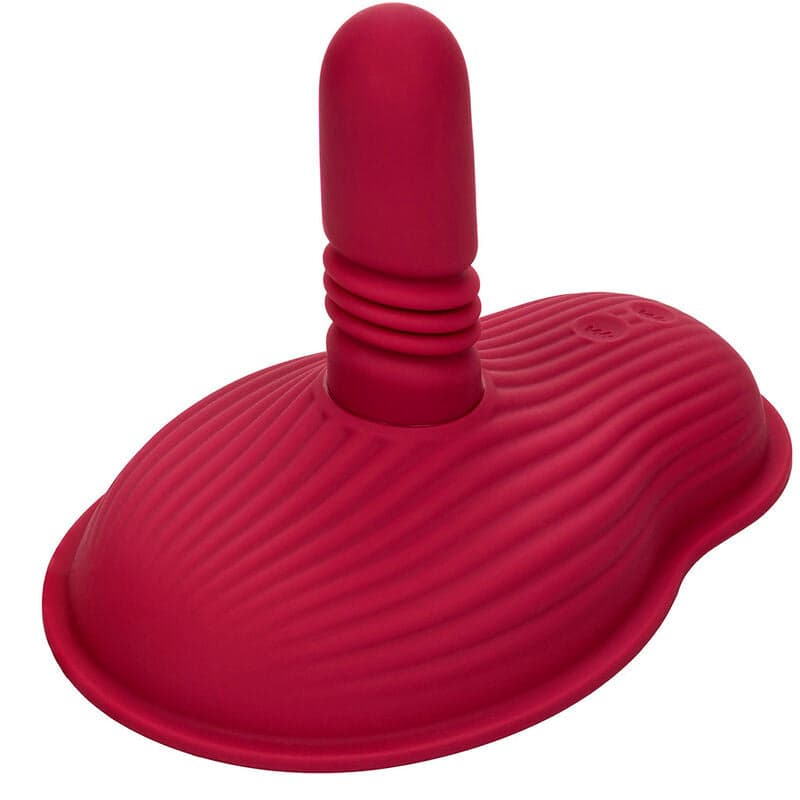 California Exotic Rider Massajador Duplo Motor Controle Remoto Vermelho