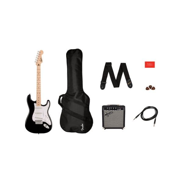 Squier By Fender Sonic Stratocaster Blk 10G Pack