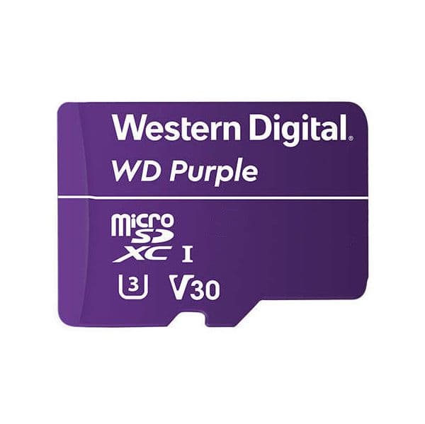 Western Digital 128GB MicroSDXC Purple UHS-3 V30 Class 10 - WDD128G1P0A