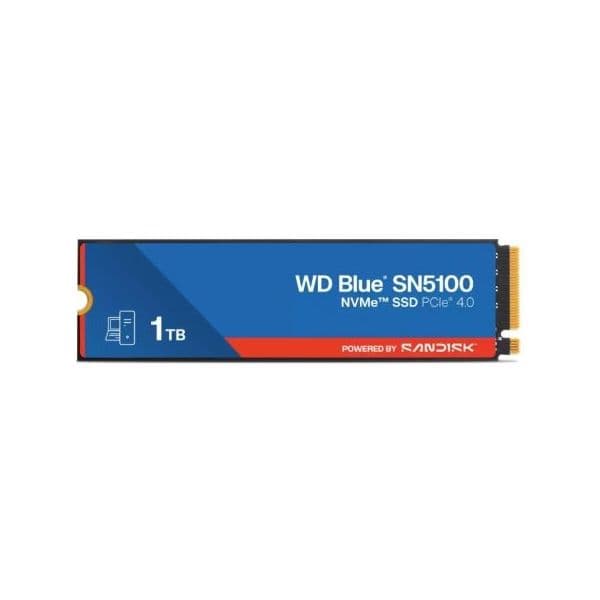 SSD Western Digital 1TB Blue SN5100 NVMe PCIe Gen4 M.2 2280 - WDS100T5B0E