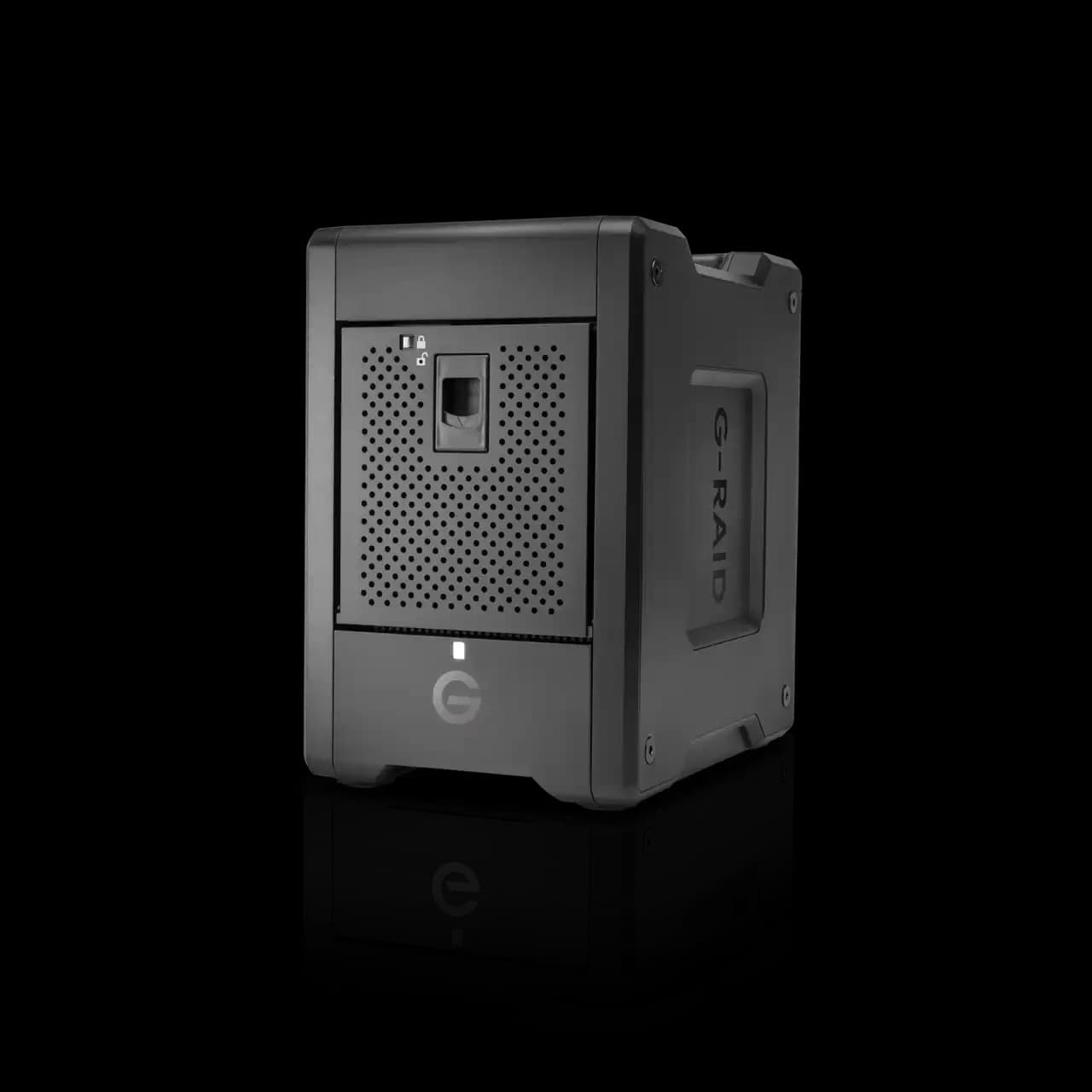 SanDisk Professional G-RAID SHUTTLE 4 - Matriz de disco rígido - 104 TB - 4 baias - HDD 104 TB x 4 - Thunderbolt 3, USB 3.2 Gen 2 (externo)