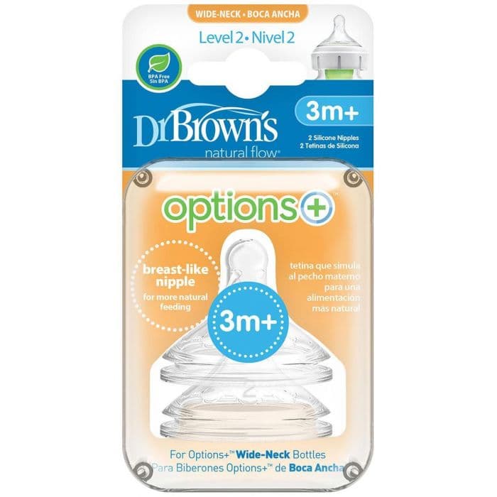 Dr. Brown´s - Tetina Boca Larga - Nivel 2
