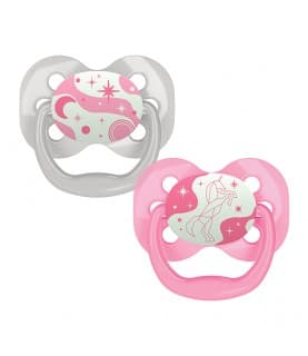 Dr. Brown's 2 Chupetas Advantage Noturna 0-6 meses Azul