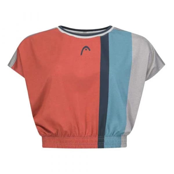 Head Racket Padel Crop Short Sleeve T-shirt Laranja M Mulher