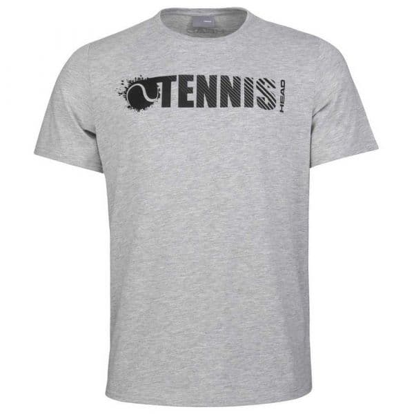 Head Racket Font Short Sleeve T-shirt Cinzento 2XL Homem