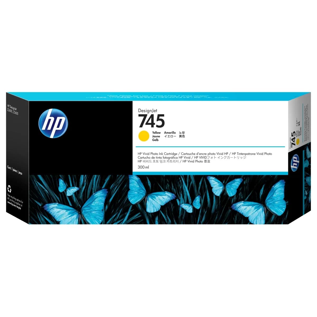 Tinteiro HP 745 Yellow - F9K02A
