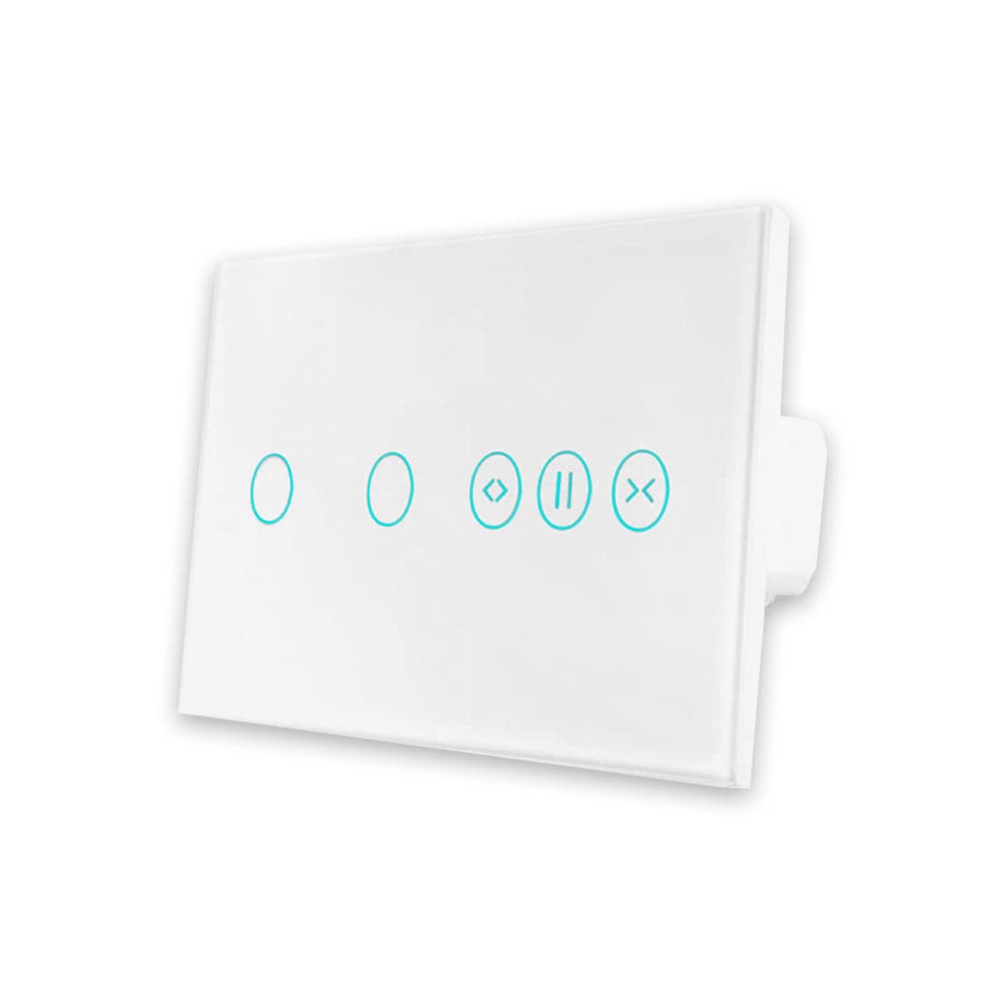 Interruptor de Luz + Interruptor de Estores Duplo Inteligente WiFi Smartify - Branco