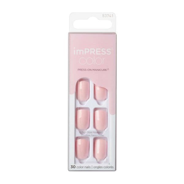 Kiss Unhas Postiças imPRESS Color Pick Me Pink