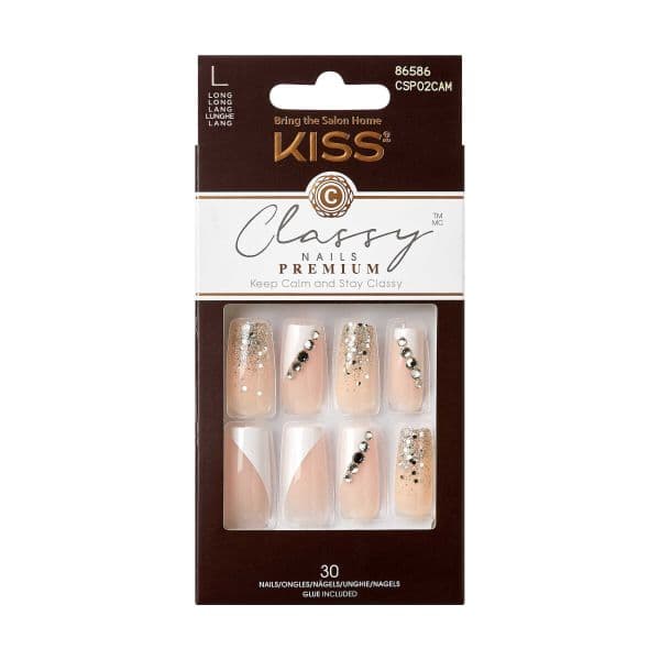 Kiss Unhas Postiças Classy Premium New Square