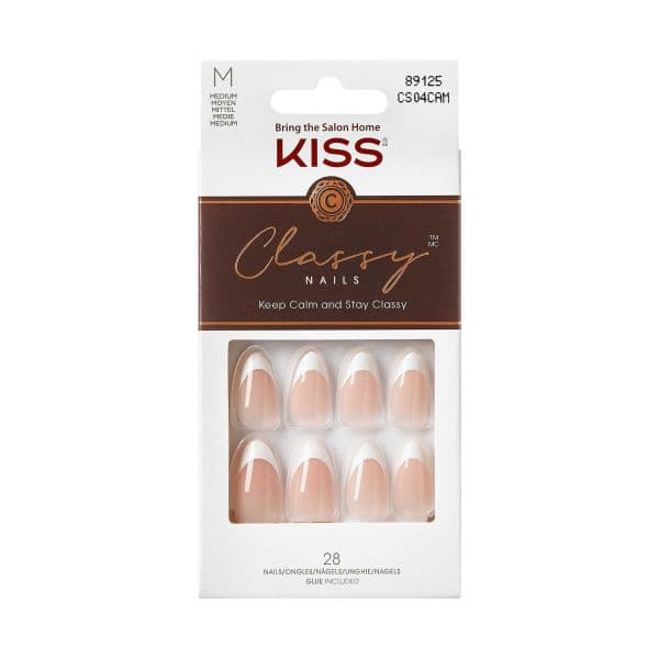 Kiss Unhas Postiças French Nails Dashing Almond