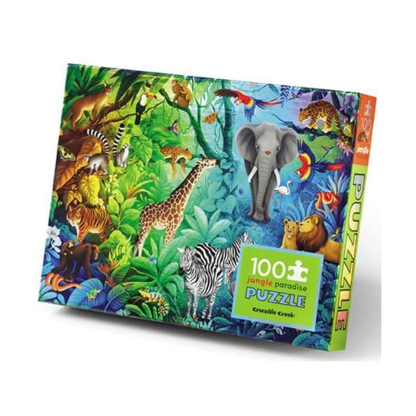 Crocodile Creek Puzzle Holográfico Jungle Paradise 100 Peças