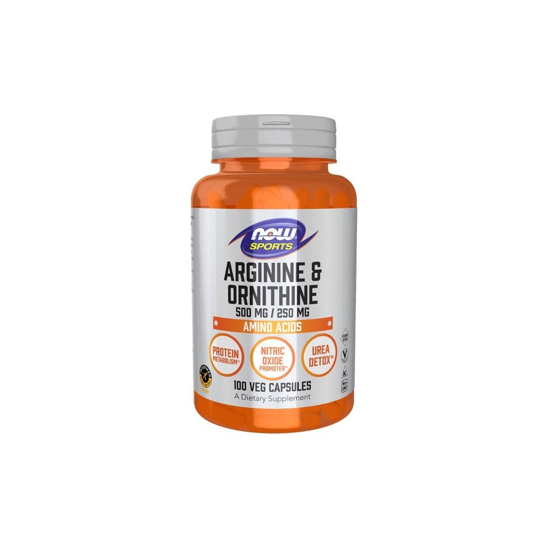 Arginine 500 mg & Ornithine 250 mg 100 Veg Capsules