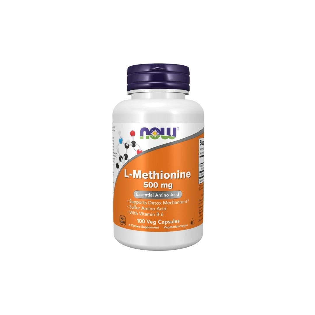 Now L-Methionine 500 mg Amino Acid 100 Veg Capsules