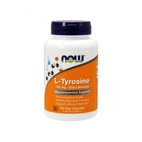 Now L-Tyrosine 750mg 90 Cápsulas