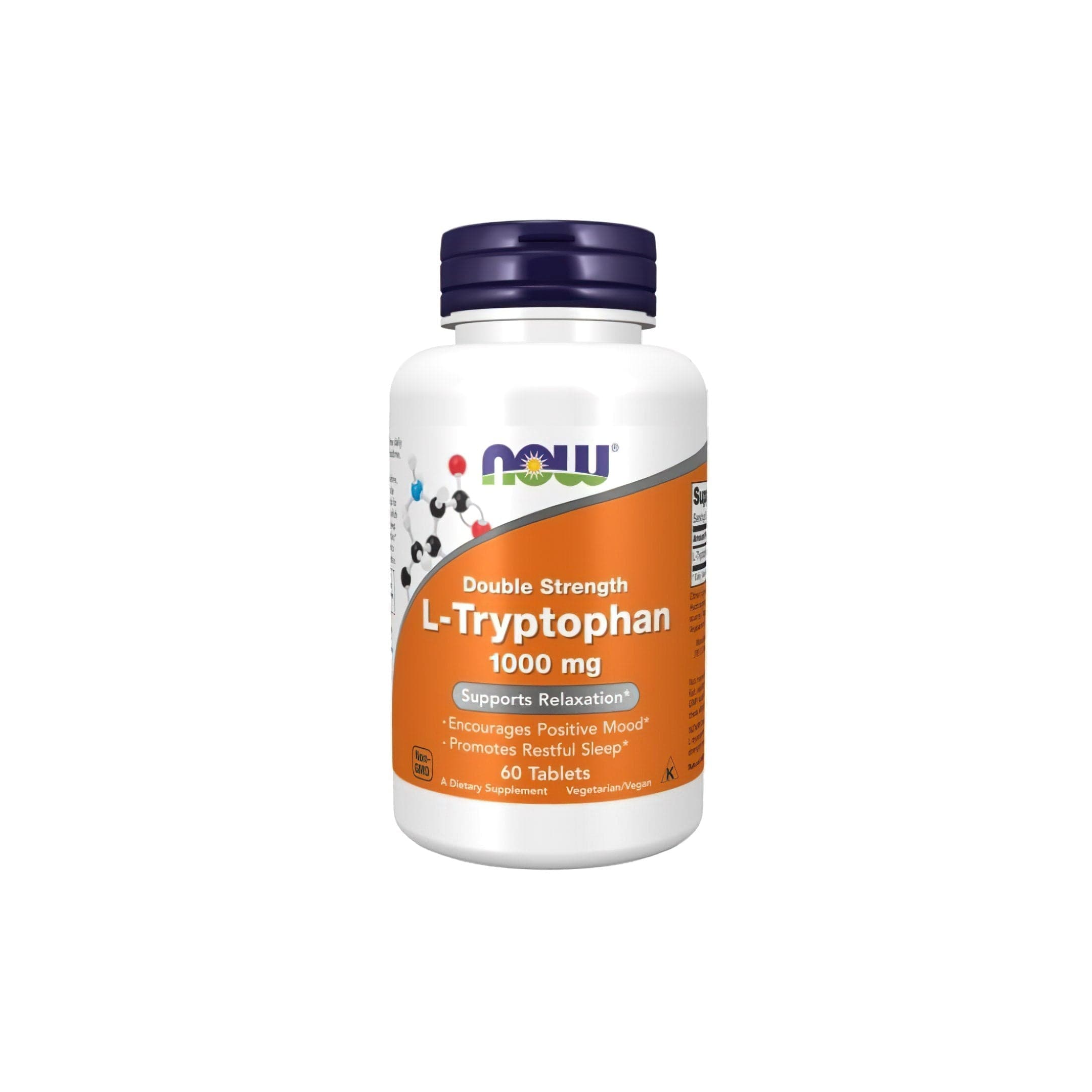 Now L-Tryptophan 1000mg 60 Cápsulas