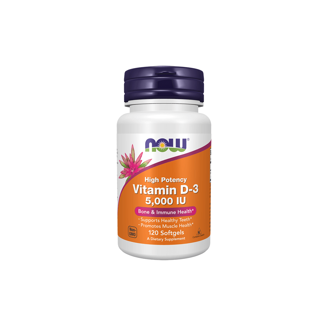 Now Vitamin D-3 5000mg 120 Cápsulas