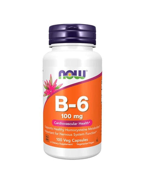 Now Vitamin B-6 100mg 100 Cápsulas