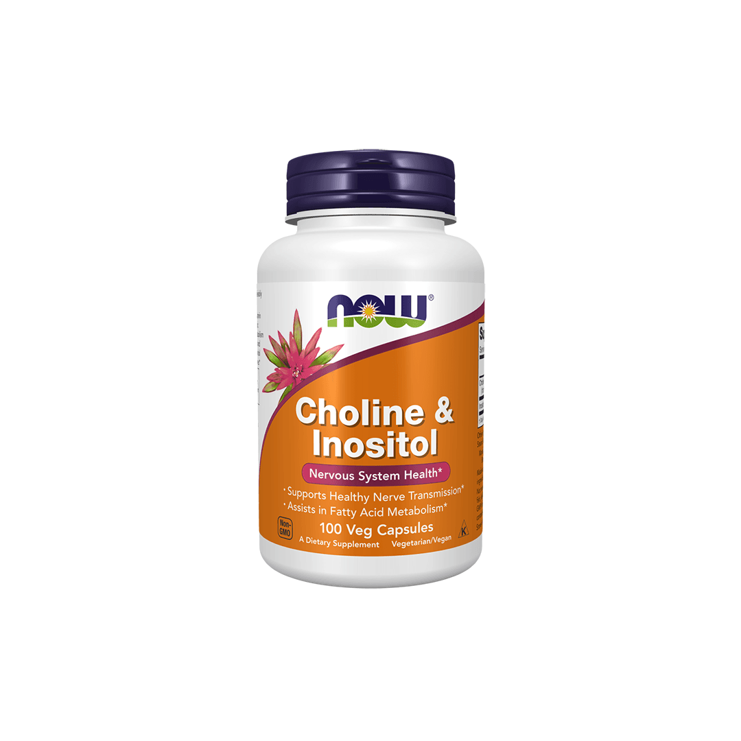 Choline & Inositol 500mg - 100 Cápsulas - Now Foods