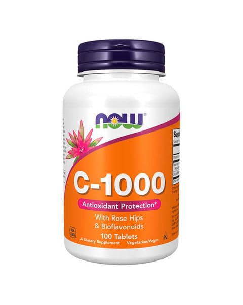 Now Vitamina C-1000 com Rosa Mosqueta 100 Cápsulas