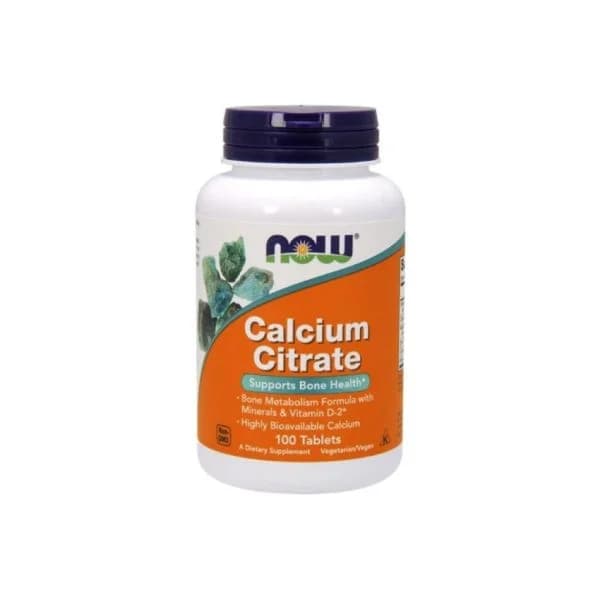 Now Calcium Citrate 100 Comprimidos