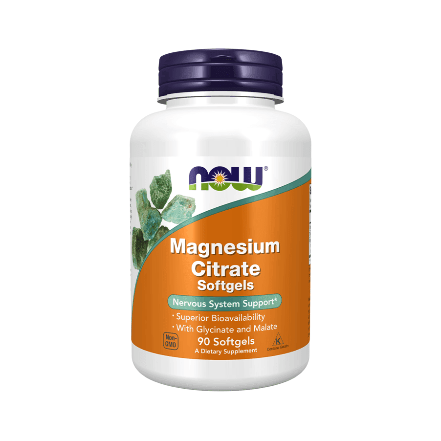 Now Citrato de Magnésio 200mg 90 Comprimidos