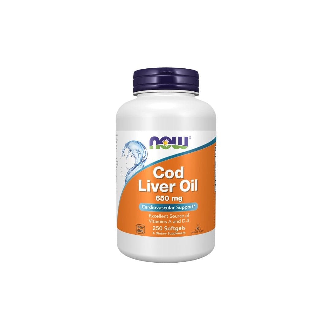 Cod Liver Oil 650 mg 250 Softgels