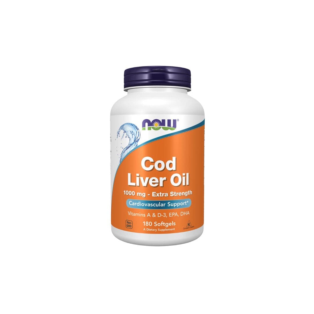 Cod Liver Oil, Extra Strength 1000 mg 180 Softgels