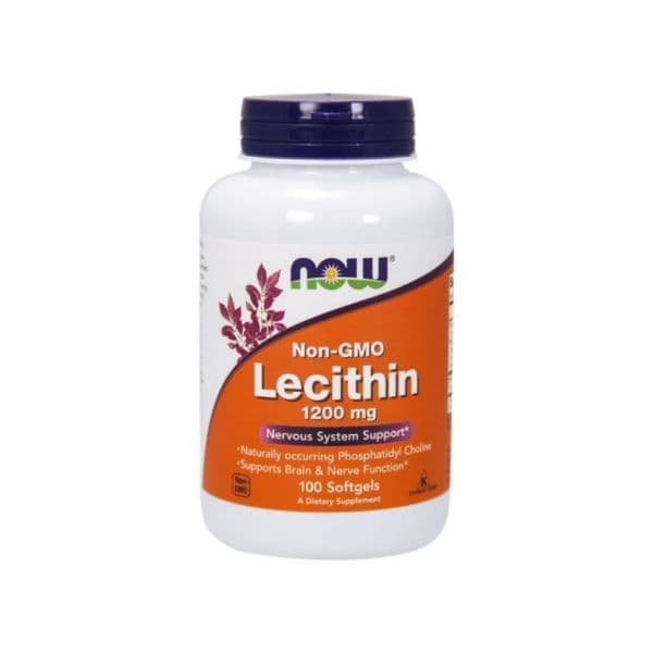 Now Sunflower Lecithin 1200mg 100 Cápsulas