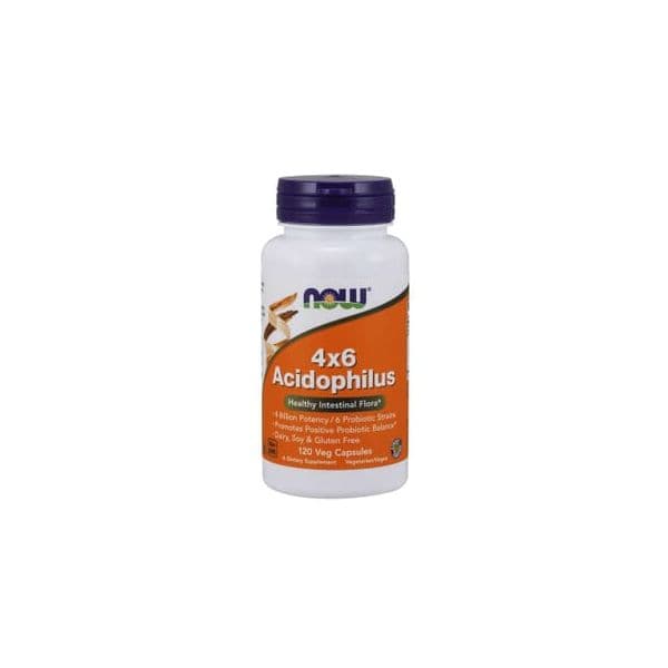 Now Foods 4x6 Acidophilus 4b Cfu 120 Cápsulas