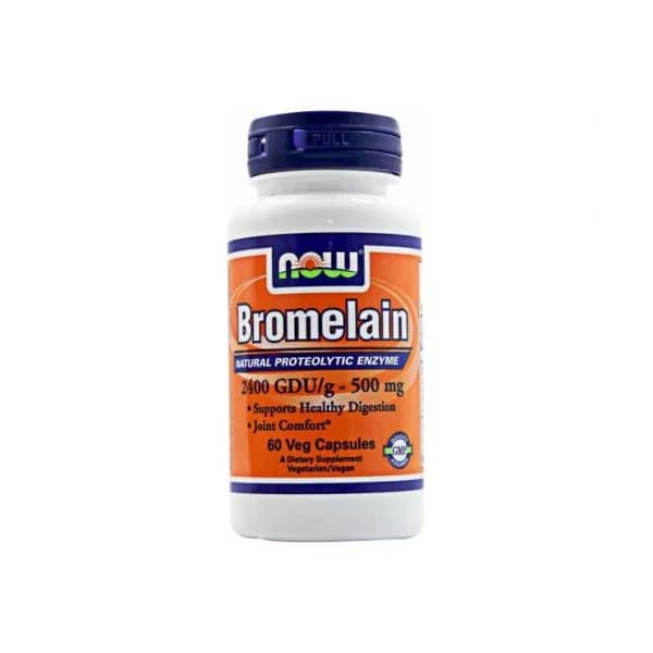 Now Bromelain 60 Cápsulas