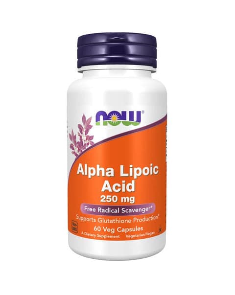 Now Alpha Lipoic Acid 250mg 60 Cápsulas