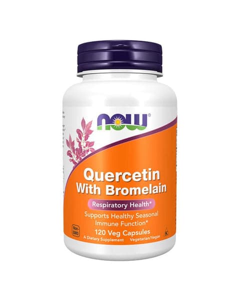 Now Quercetin with Bromelain 120 Cápsulas